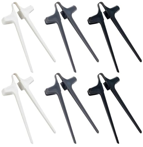 6 PCS Finger Chopsticks, Snack Chopsticks for Gamers, Lazy Grip Tools for Mess Free Snacking, Reusable Lightweight for Home Office Desk Study and Leisure Use