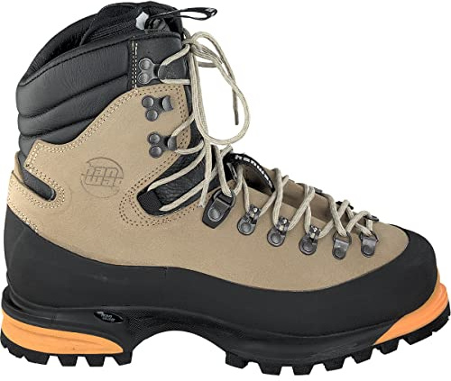 Hanwag M Omega Beige - Robuster Stabiler Herren Leder Hochtourenstiefel, Größe EU 42.5 - Farbe Lärche