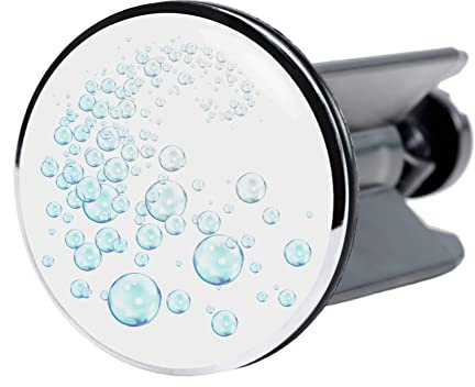 Sanilo Waschbeckenstöpsel Wasserblasen, schöner Stöpsel für das Waschbecken, universal mit Motiv