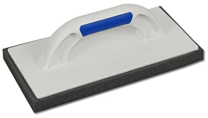 DEWEPRO® Disque de lissage - Planche à râper (PS) avec support éponge à pores fins (20 mm) - 280 x 140 mm - Poignée à 2 composants