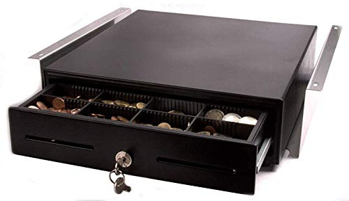 Mini Kassenschublade iQC330UH mit Untertischhalterung RJ12/RJ11 33x34,5x10cm, Geldlade Geldschublade