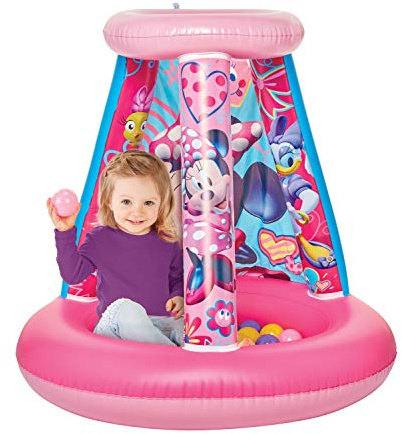 Minnie Mouse Kids Ball Pit, 1 Inflatable & 15 Soft-Flex Balls