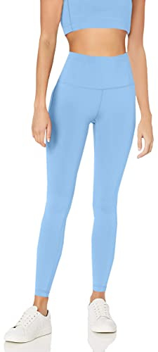 Amazon Essentials Legging de sport long à taille haute modelant (existe en grandes tailles) Femme, Bleu Français, M