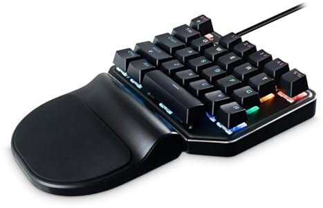 MediaRange mechanisches Gaming-Keypad USB, 27 Tasten 8 Farbmodi | 27 Tasten | 8 Farbmodi | mechanische Tasten | kompaktes Gaming-Layout