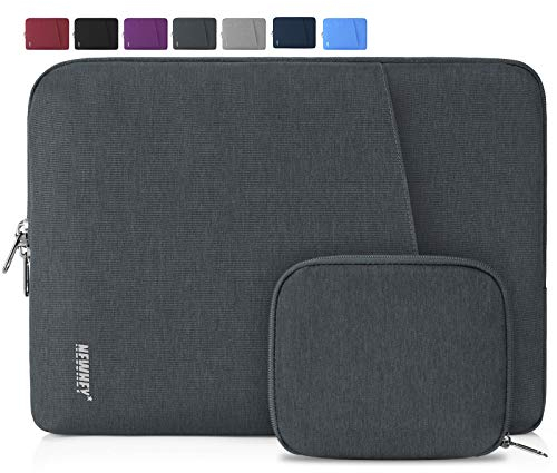 NEWHEY Laptophülle 13 Zoll Stoßfest Laptop Notebook Tasche Hülle Wasserdicht Schutzhülle Sleeve Case Kompatibel 13-13.3 mit Klein Fall Dunkelgrau