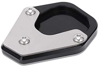 Akozon Motorrad Seite Ständer Verlängerung Teller Pad Motorrad Verlängerungsplatte Seitenständer Pad CNC Seitenständer Verbreiterung Ständer Seitenständer-Platte Pad für MOTO GUZZI V85TT 2018-2019