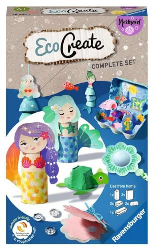 Ravensburger - EcoCreate Mini: Sirene, Riciclo Creativo 6+ Anni