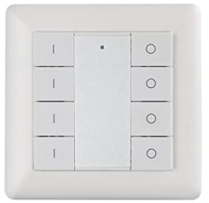 YULED SR-2402-G4 DALI Wandschalter Dimmer, 4 Gruppen, 55mm | DALI-Protokoll, Hochwertiger Dimmer