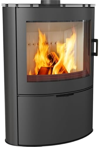 Kratki Kaminofen aus Stahl AB Ø 150 10 kW Türfeder