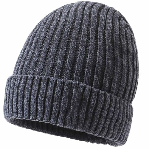 CASEGO Herrenhut, einfach und leicht zu kombinieren, hochelastisch und leicht zu tragen, geeignet für verschiedene Outdoor-Szenen im Herbst und Winter, grau, 24cm