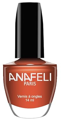 Vernis à Ongles ANAFELI - Bronze n° 49 - Pinceau large pour une application facile