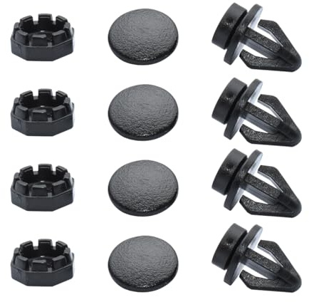 Adunsiaoto 4 Piezas Remaches Plastico, Puerta De Parachoques Fender Fijación, Universal Grapa Coche Clips Fijacións Para Grapas Paneles, Fijación Para Coche Grapas Paneles Puerta Parachoques Fende
