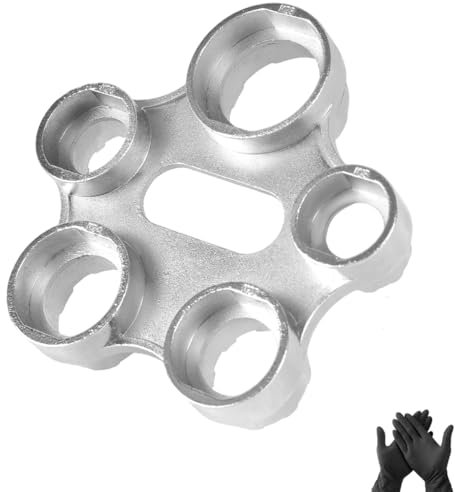 Chiave di Montaggio dell'Aeratore Universale, Chiave Filtro Rubinetto di Servizio in Lega di Zinco, chiave Ugello Miscelatore con Guanti in Nitrile per M16/M18/M22/M24/M28