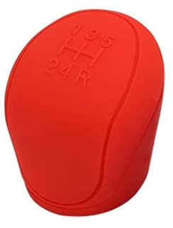 Copricambio Copri Pomello Cambio Manuale Per Auto Copri Impugnatura Antiscivolo In Silicone Maniglia Manuale Protezione In Silicone Accessori Interni Auto Coprileva del cambio(Red)
