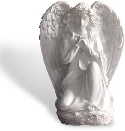 Tuzsocr Cherubs Engels Figur,Kleine Cherub-Statue,Schlafende Engelsstatue,Betenden Engels Skulptur,Grabengel Ornament,Engel Figuren mit Flügel,für Wohnzimmer Schlafzimmer Garten Tischdeko (Stil 3)