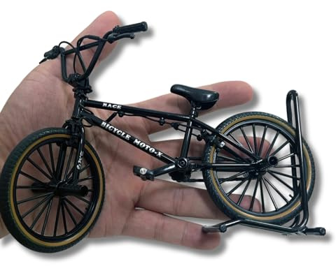 Shopsphère DISTRIBUTION Fahrrad-Dekoration | BMX Miniatur 1:6 | Metall Fahrrad | Desktop-Dekoration | Mini BMX (Schwarz)