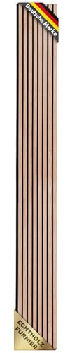 Floordirekt Panneaux acoustiques 3D avec placage en bois véritable pour une acoustique agréable dans la pièce, mur à lamelles en bois et feutre, revêtement mural comme insonorisation, isolation
