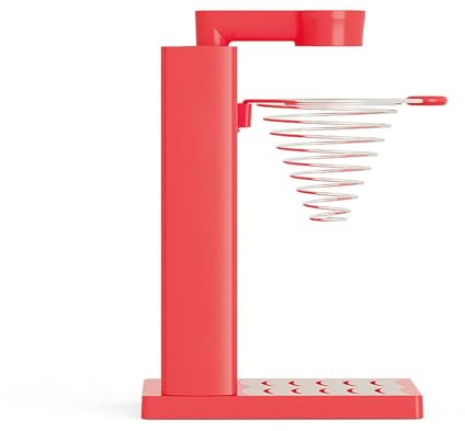 YWPYMX Cafetera Automática Portátil de Una Taza – Cafetera Pour-Over Desmontable con Filtro Reutilizable, 10oz / 300ml Red