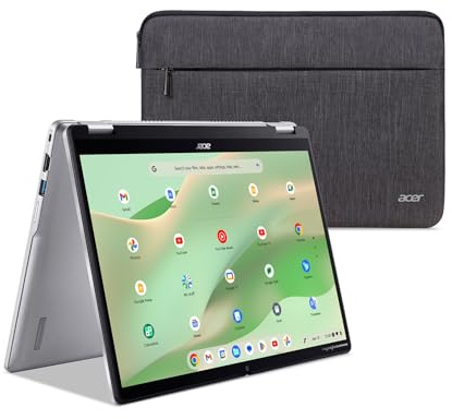 acer Chromebook Spin 314 CP314-2HN-30V1 Convertibile Laptop | Intel Core i3-N305 | 14 WUXGA IPS Corning Gorilla Glass Touch Matte Display | 8GB LPDDR5 | 128GB eMMC | Wi-Fi 6E | Webcam FHD | Chrome OS