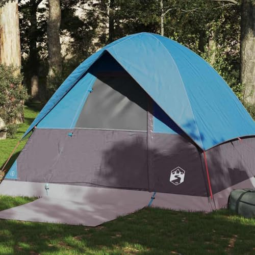 Ziaphsol Tienda de campaña para personas de poliéster 185T con revestimiento de poliuretano, impermeable y resistente al viento, con conector E, bolsa de transporte y varillas de fibra de vidrio