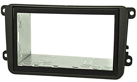tomzz Audio 2457-015 Doppel DIN Radioblende Set kompatibel mit VW Golf 5 V 6 VI Touran Passat 3C Caddy EOS Skoda Octavia mit Einbaukit