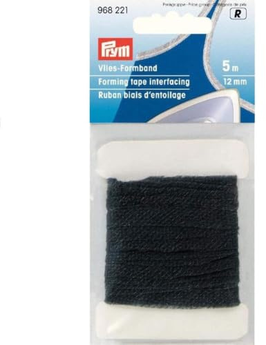 Prym Vlies-Formband 12 mm Anthrazit Cinta de Fieltro, poliéster, Antracita, 5