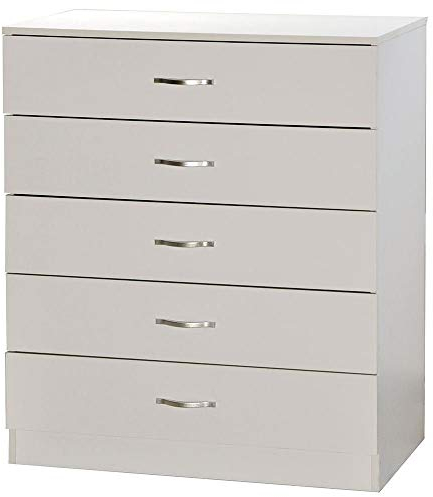 Home Discount Vida Designs Chest of Drawers, Legno, White, H 90 x W 75 x D 36 Cm approx