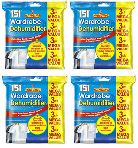 151 Products LTD 12 x Wardrobe Dehumidifier
