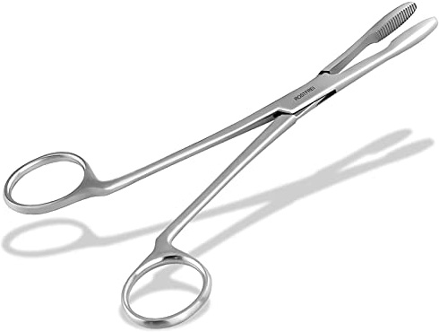 InstrumenteNrw Zupfzange für Hundeohren Haarzange Hunde Haarzupfzange 16 cm | Tierhaar-Entferner Edelstahl Rostfrei mit Innenzahnung ohne Sperre in Profi-Qualität