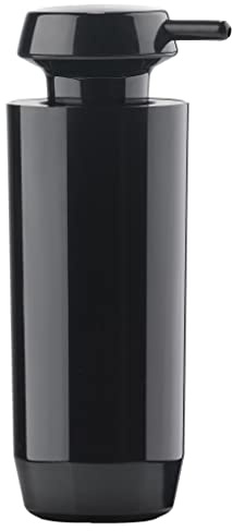 Zone Denmark Suii Seifenspender, Spender für Flüssigseife, Nachfüllbarer Pumpspender, Durchm. 6,3 cm, Höhe 17,5 cm, 250 ml, Schwarz