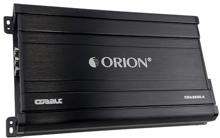 Orion Cobalt Series CBA2500.4 High Efficiency 4-Channel Class A/B Amplifier for Car Audio Stereo - 2500W Max, 400W RMS, 2/4 Ohm Stable, Adjustable Low/High Pass, Bass Boost, MOSFET Power Supply