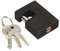 KOTARBAU® Lucchetto in ghisa da 50 mm, monoblocco, con bulloni, antieffrazione, serratura massiccia, colore: nero
