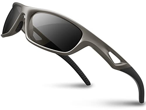 RIVBOS Sonnenbrille für Herren und Damen, polarisiert, UV400, Fahrradbrille, Sportbrille, Radfahren, Wandern, Laufen, Golf und Angeln, Fahren RB831