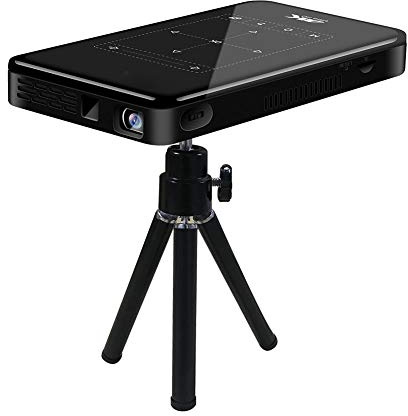 100-240V Mini HD Proyector Portátil para Cine en Casa, HDMI USB Proyector LED de 854 x 480 Alta Resolución para Películas, Proyector Doméstico de Conexión Bluetooth con Control Remoto(Negro)