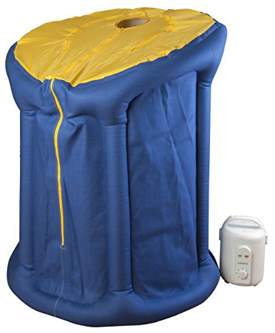 Mobile Dampfsauna für Zuhause, Faltbare Indoor-Sauna, Mit 1,8L Dampfgenerator, Einfach Auf- & Abbaubar, Inkl. Fernbedienung & Zubehör für Wellness und Entspannung – CHI-Enterprise