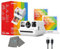 Polaroid Go, juego de iniciación de mini cámara instantánea, cámara instantánea blanca con paquete de 32 películas instantáneas Polaroid Go, con un paño de limpieza de lentes Lumintrail