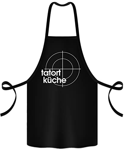Shirtoo Kochschürze/Grillschürze Bratort - Weihnachten - Vatertag - Geschenk (deep black)