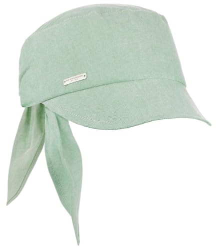 Seeberger Cotton Chambray Damkeps Damer - visir gubbkeps solvisir med skärm Sommar Vår-sommar - One Size grön