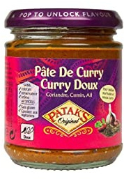 PATAKS - Pate Curry Doux - Mélange d'épices authentique pour cuisine asiatique - 165g - Saveurs intenses de la cuisine orientale. - Lot De 4 - Vendu Par Lot