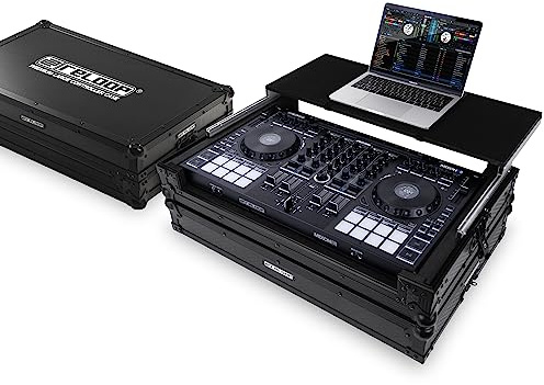 Reloop Premium Large Controller Case - Handgefertigtes DJ Controller Case aus robustem Holz und hochwertigem Aluminium