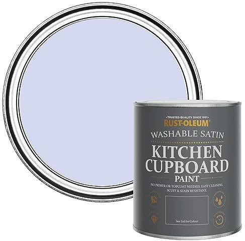Rust-Oleum Purple Scrubbable Kitchen Cupboard Paint in Satin Finish - Be My Mermaid 750ml