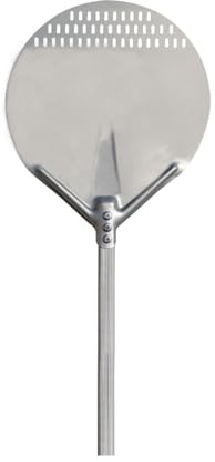 INTEC - Pelle à pizza professionnelle extra-large (Ø 36 cm), en aluminium alimentaire, avec manche télescopique (65-120 cm) pour four à bois/électrique/gaz