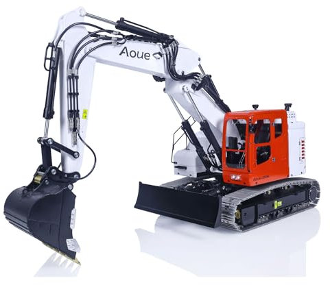 Aoue ET26L LESU 1/14 Pelle hydraulique RC assemblée et peinte Unité de fumée