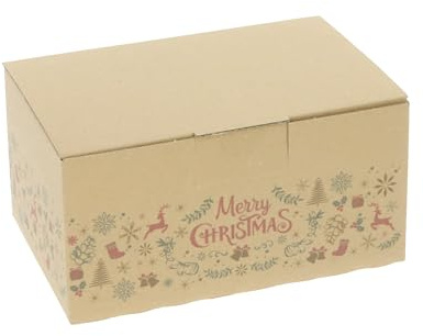 ratioform terra | Blitzbox Merry Christmas | VE 20 Stk, Innenmaße 165 x 110 x 80 mm