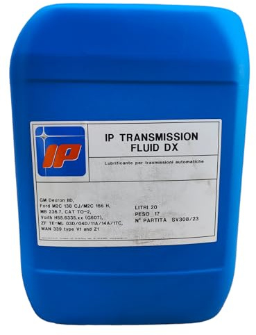 Olio IP Transmission Fluid DX Cambi Automatici e Manuali Servosterzi Trasmissioni Idrostatiche Idroguide Convertitori Di Coppia Frizioni Idrauliche Tanica Da 20 Litri