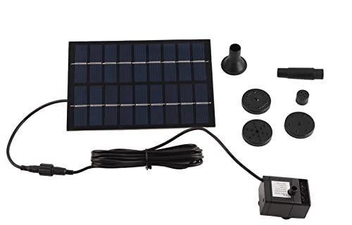 QANYEGN Kit Pompa Acqua Pannello Solare, Pompa Acqua Solare Esterna, Fontana Ad Energia Solare per Irrigazione del Giardino Domestico della Piscina del Laghetto