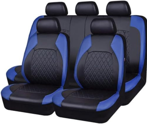 ZanLIn Auto Sitzbezüge Set für Hyundai Tucson (2015-2020), Leder Wasserdicht Verschleißfest Autositzbezüge Sitzschoner Schonbezüge,A-Blue