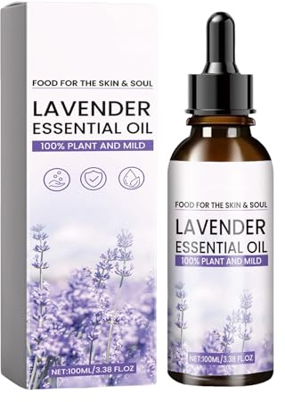 Ätherische Öle lavendelöl 100 ml,100% Reine Natürliche, Aromatherapieöl von Erstklassige Qualität, Duftöle für Entspannen, Massage, Bad, (100ML, Lavendel)