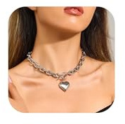 LILIE&WHITE Collana a Catena Dorata con Pendente a Cuore – Elegante Design Classico, Collana Ipoallergenica per Donna