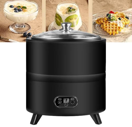Yogurtiera Automatica 8l, Macchina per Yogurt Commerciale, Macchina per Yogurt Greco in Acciaio Inossidabile con Temporizzazione E Controllo della Temperatura Fermentazione Temperatura Costante 360°